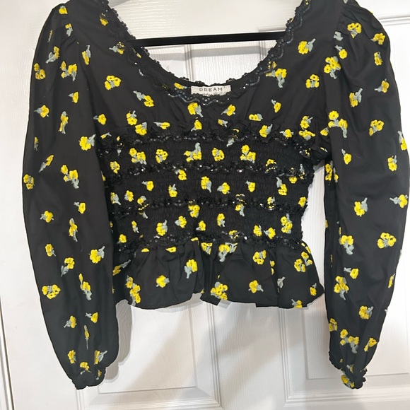 NWT Sister Jane Pasture Embroidered Puff Sleeve Floral Top Size‎ XL - Picture 5 of 10